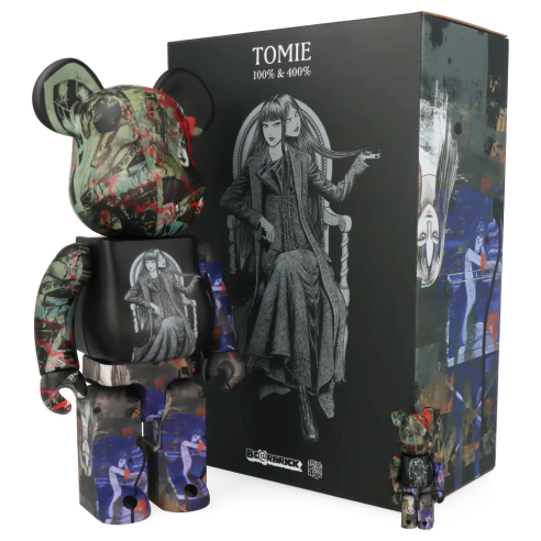Bearbrick S'YTE x Junji Ito TOMIE 400% + 100%