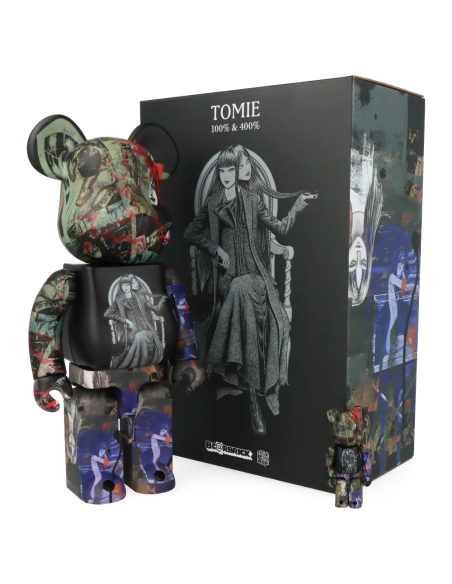 Bearbrick S'YTE x Junji Ito TOMIE 400% + 100%