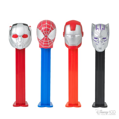 Dispensador Caramelos PEZ Marvel Disney 100 Aniversario Set