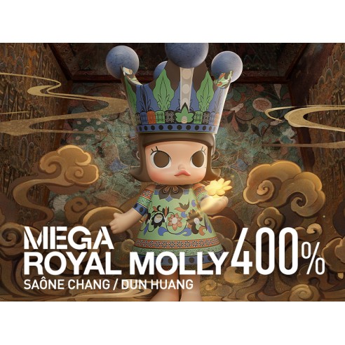 Pop Mart MEGA ROYAL MOLLY 400% Saone Chang Dun Huang