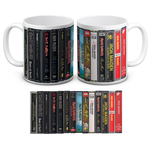 Taza Iron Maiden Cassette Collection