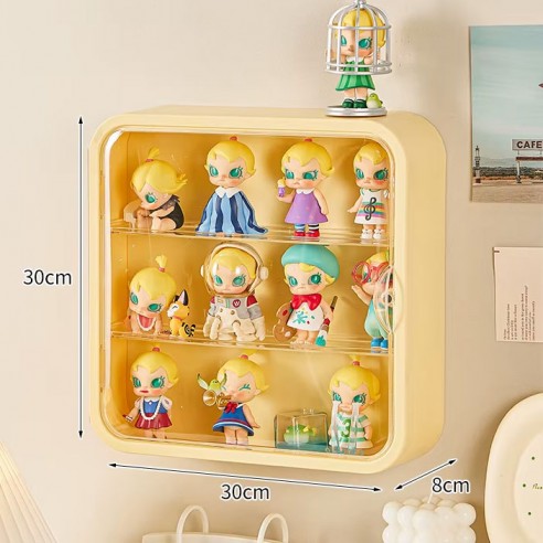Expositor Vitrina Figuras Crema