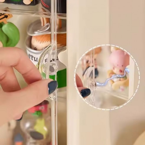 Expositor Vitrina Figuras Verde