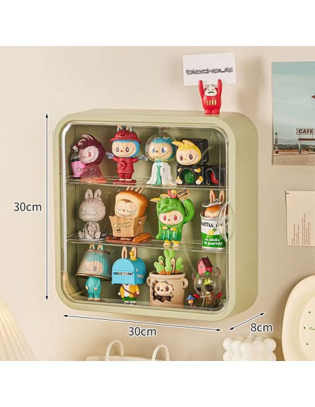 Expositor Vitrina Figuras Verde