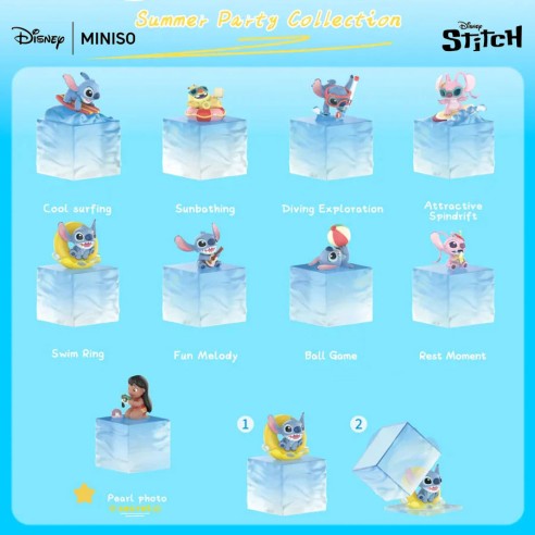 Miniso Stitch Summer Party Collection Blind Box