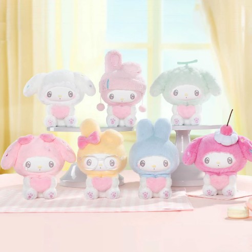 My Melody 50th Anniversary Milk Candy Plush Keychains