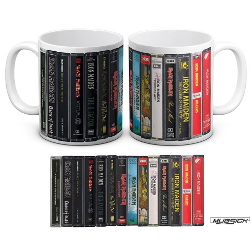 Taza Iron Maiden Cassette Collection