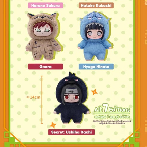 NARUTO Shippuden Beast Plush Series Keychain Blind Box