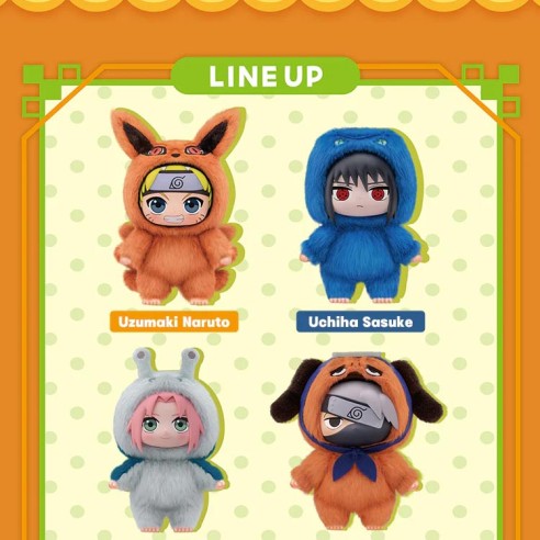 NARUTO Shippuden Beast Plush Series Keychain Blind Box