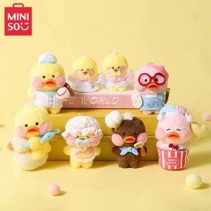 Fanfanchuu Playful Duck Plush Keychain Blind Box MINISO