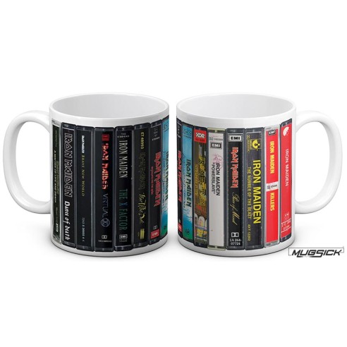 Taza Iron Maiden Cassette Collection