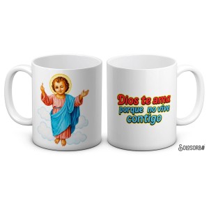 Taza Dios Te Ama Porque No Vive Contigo