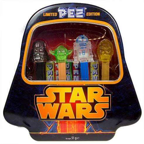 caja star wars dispensadores pez