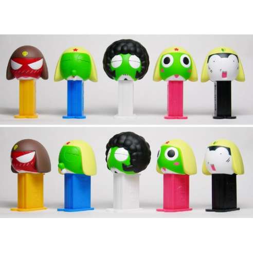 Keroro 2 mini dispensadores pez