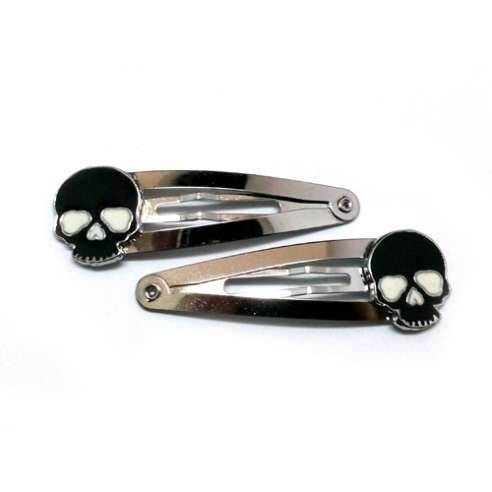 Clips Calavera Negra