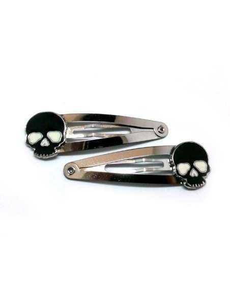 Clips Calavera Negra