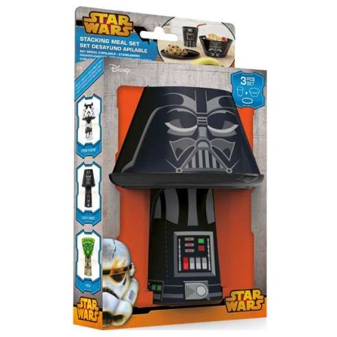 Set Desayuno Star Wars Darth Vader apilable