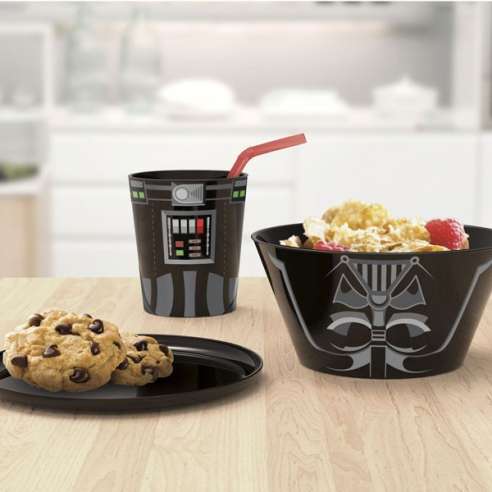 Set Desayuno Star Wars Darth Vader apilable