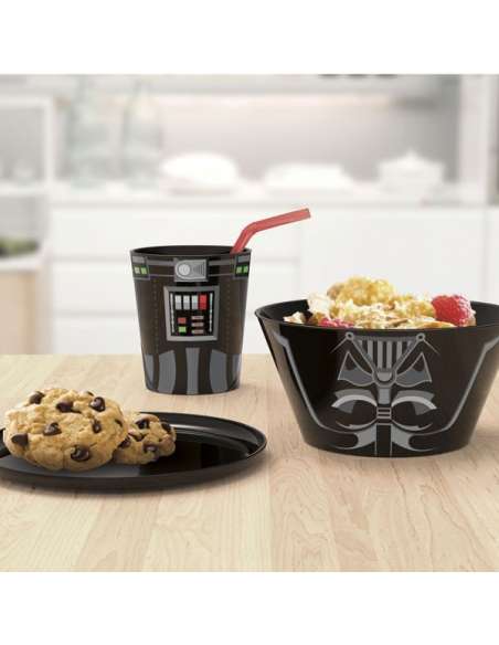 Set Desayuno Star Wars Darth Vader apilable