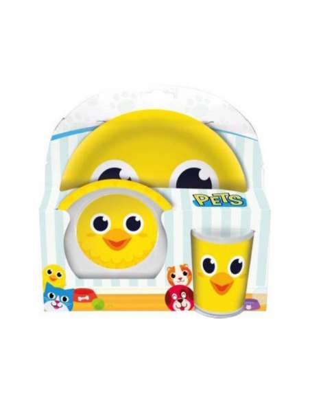 Set desayuno infantil polluelos