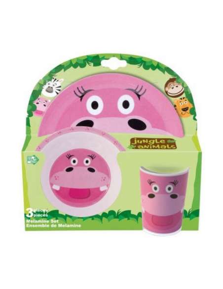 Set desayuno infantil Hipopotamo