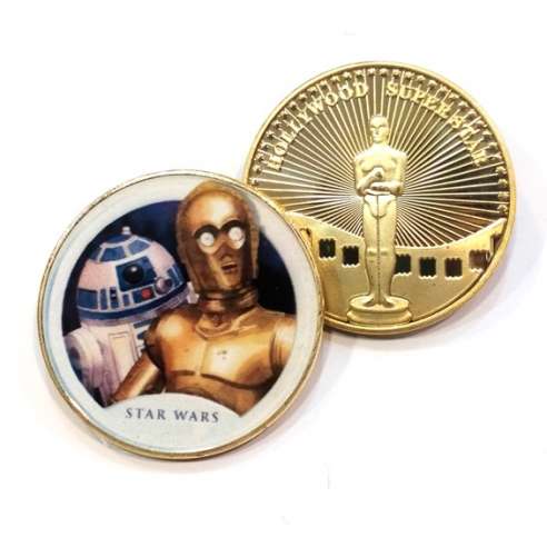 Moneda Conmemorativa Star Wars C3PO y R2D2