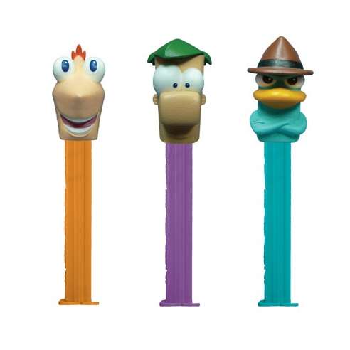 Dispensador Caramelos Pez Phineas and Ferb