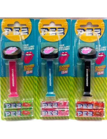 Set dispensador Caramelos Pez Rolling Stones