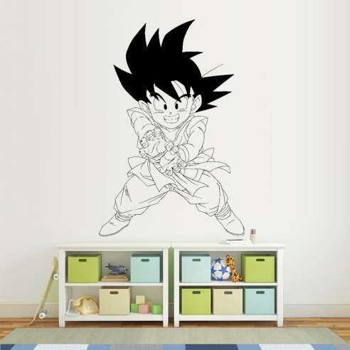 Vinilo Adhesivo Dragon Ball Son Goku KAME HAME HA