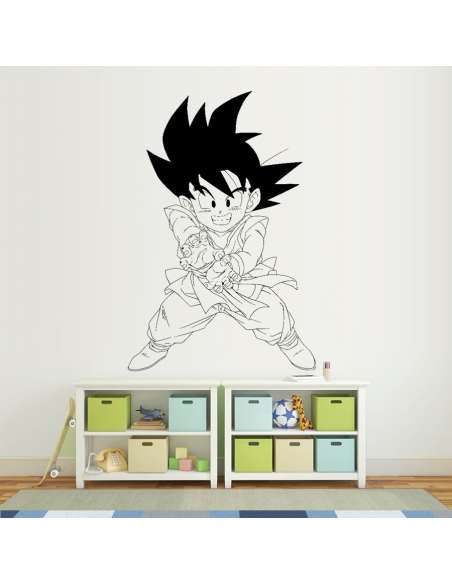 Vinilo Adhesivo Dragon Ball Son Goku KAME HAME HA