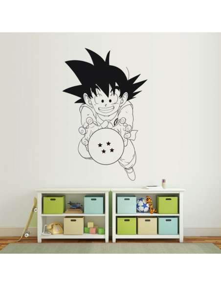 Vinilo Adhesivo Dragon Ball Son Goku Bola