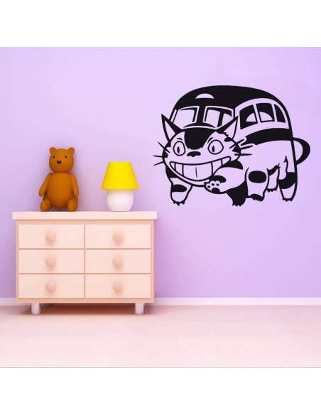 Vinilo Adhesivo Mi Vecino Totoro Gatobus