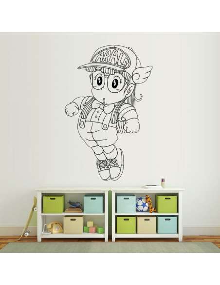 Vinilo Adhesivo Dr Slump Arale Saltando