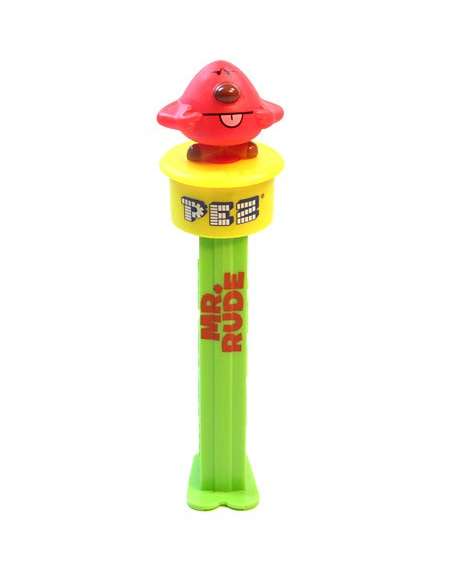 Dispensador caramelos Pez Mr Men - Mr Rude