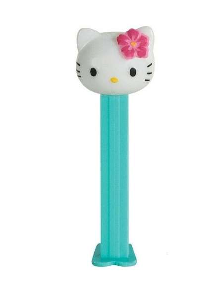 Dispensador caramelos Pez Hello Kitty Hibisco Rosa