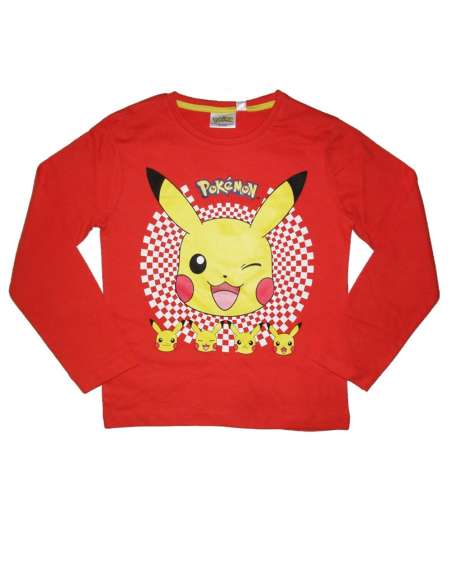 Camiseta Pokemon Pikachu Manga larga