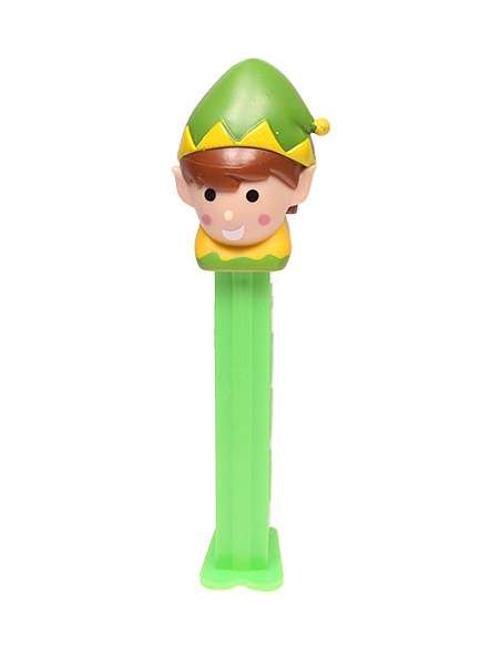 Dispensador Caramelos Pez  Elfo Gorro Amarillo/Verde