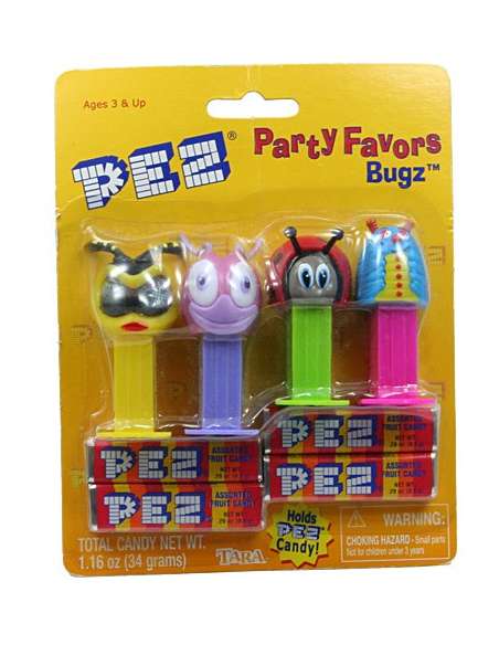 Bugz Party Favors Mini Dispensadores Pez