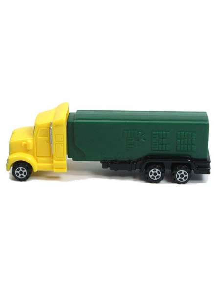 Dispensador Caramelos Pez Camión E Truck  Amarillo/Verde
