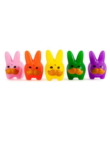 Mini 'Stache Labbit Pride 5-Pack Frank Kozik