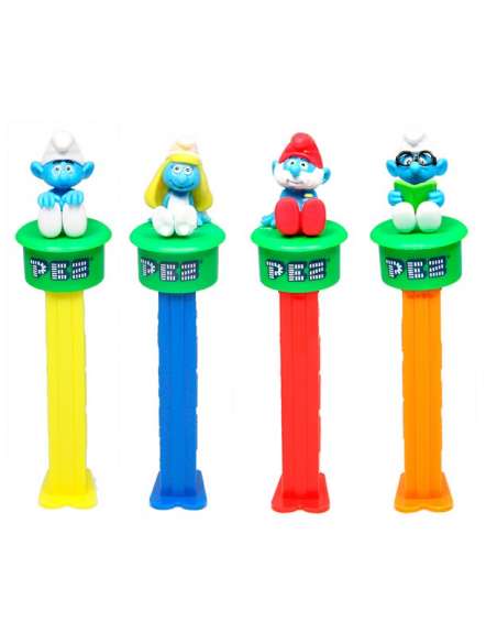 Click and Play Pitufos Dispensador Caramelos pez