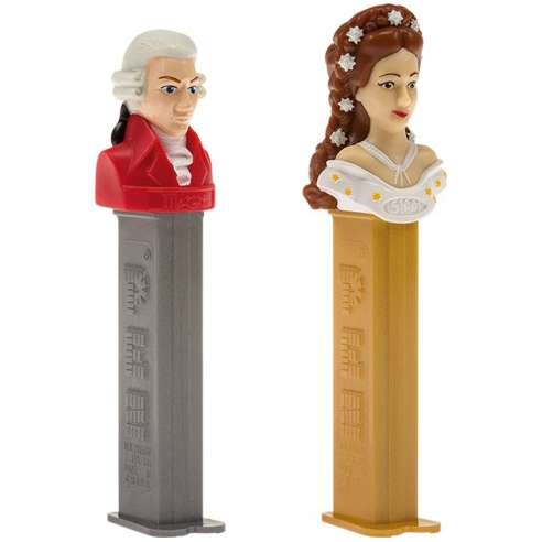 Dispensador caramelos Pez Set Sissi & Mozart