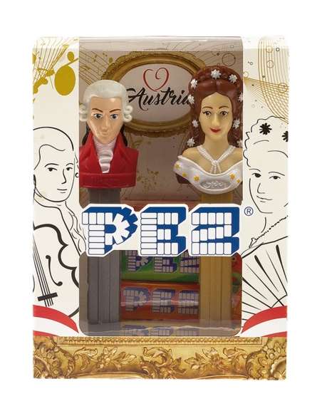 Dispensador caramelos Pez Set Sissi & Mozart