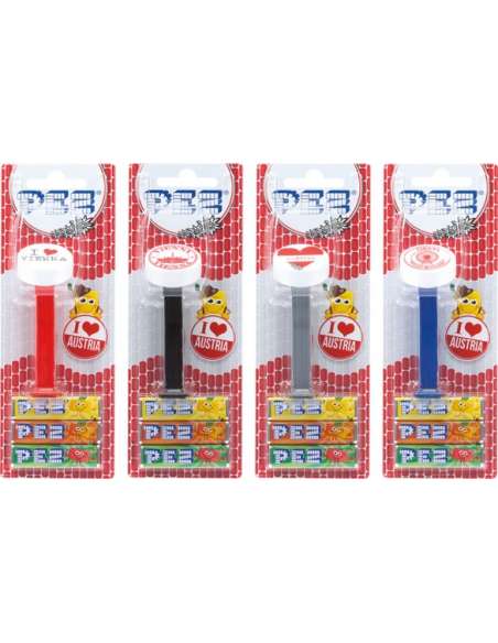 Dispensador caramelos Pez Set I LOVE AUSTRIA