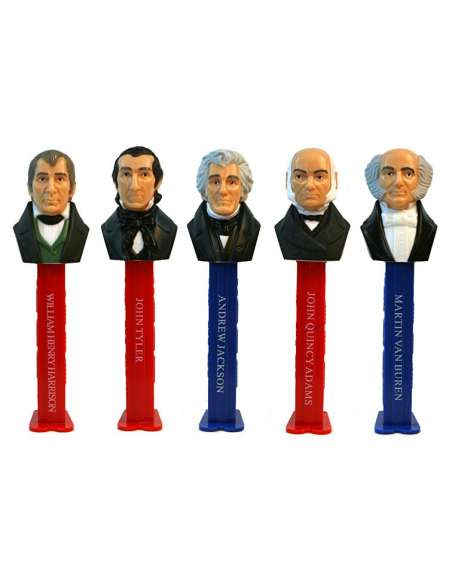 Dispensador Caramelos Pez Set Presidentes V-2