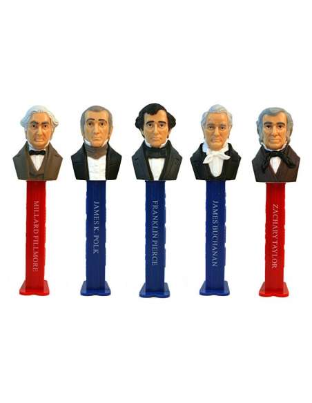 Dispensador Caramelos Pez Set Presidentes V-3