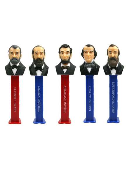 Dispensador Caramelos Pez Set Presidentes V-4