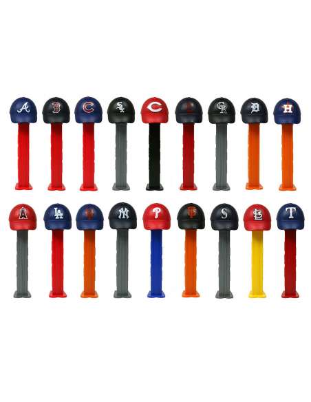 Dispensador Caramelos Pez Baseball MLB Caps Set