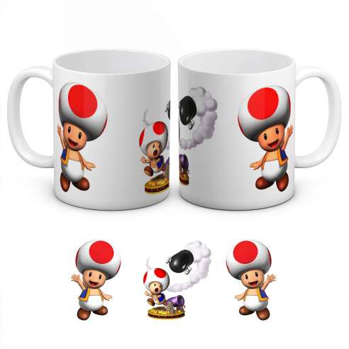 Taza Toad Mario Bros