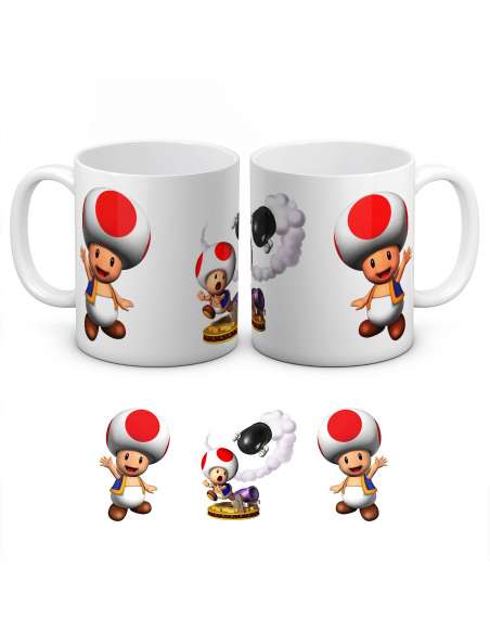Taza Toad Mario Bros
